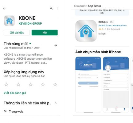 cách cài đặt camera KBONE